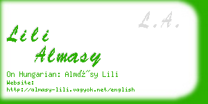 lili almasy business card